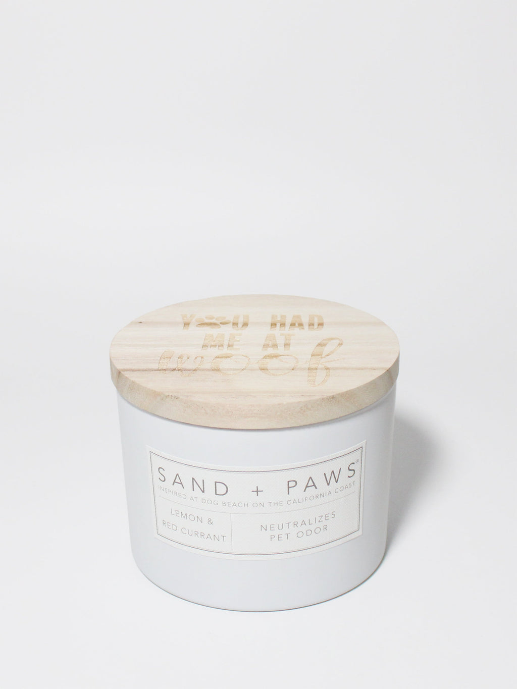 Aromatic Sand + Paws Lemon & Red Currant 12 oz scented candle
