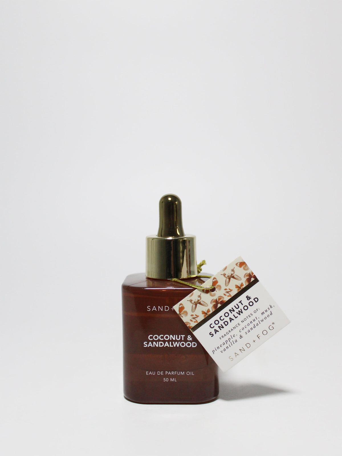 Natural Coconut & Sandalwood 50 ml Perfume Oil Dropper
